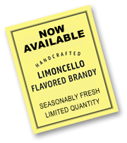 Limoncello Flavored Brandy Now Available